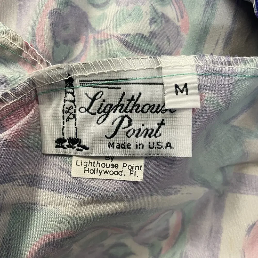 Vintage Midi Skirt Size Medium Pink Purple Floral Boho A Line Pull On Retro 90s